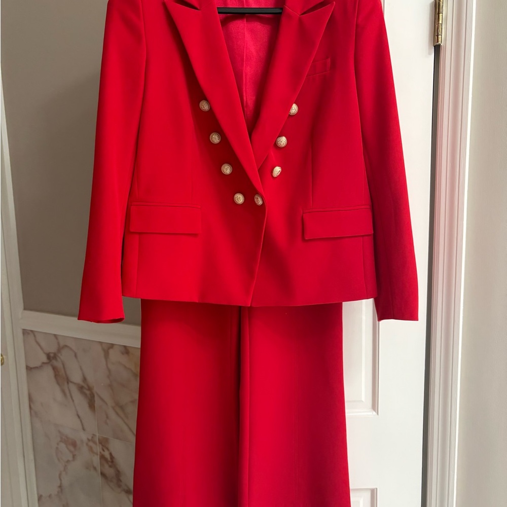 Generation Love Vibrant Red Blazer and Pants Set